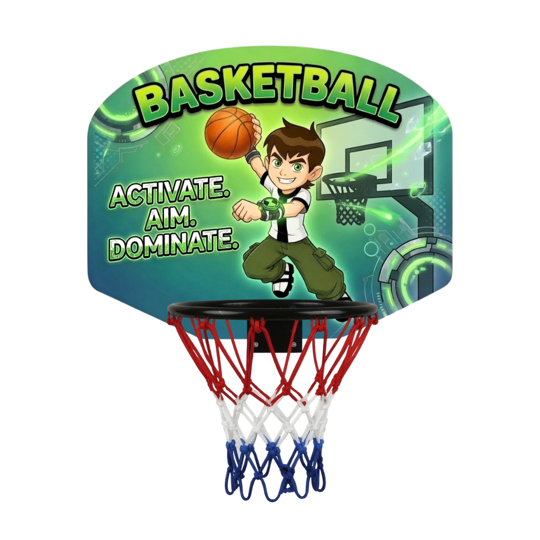 Basketball Activate Aim Dominate Mini Hoop for Kids | Indoor Over-the-Door Basketball Set