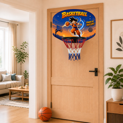 Goku Anime Kids Mini Basketball Hoop Board Set – Indoor Wall Mounted