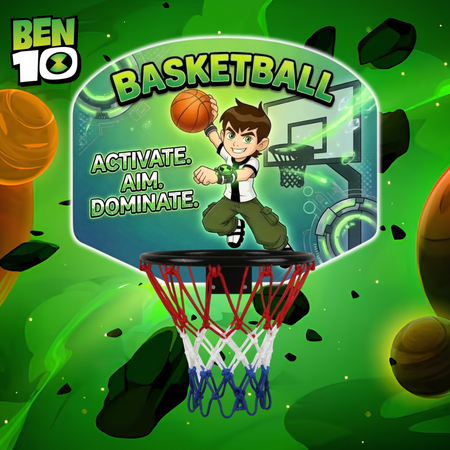 Basketball Activate Aim Dominate Mini Hoop for Kids | Indoor Over-the-Door Basketball Set
