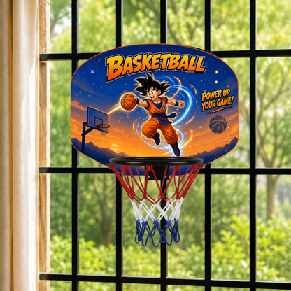 Goku Anime Kids Mini Basketball Hoop Board Set – Indoor Wall Mounted