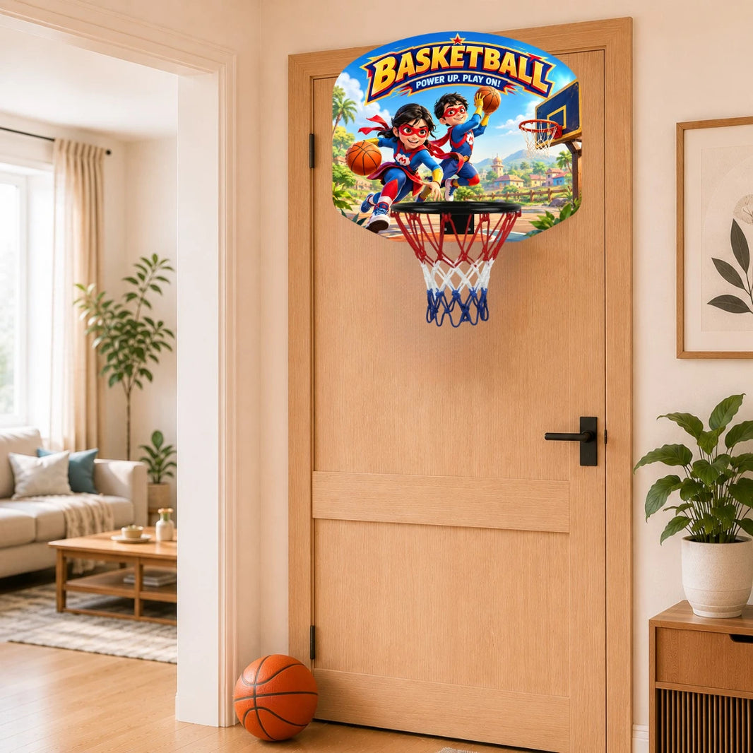Superhero Basketball Hoop Set for Kids