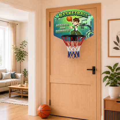Basketball Activate Aim Dominate Mini Hoop for Kids | Indoor Over-the-Door Basketball Set