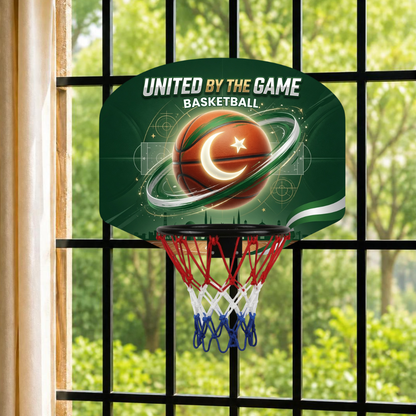 United by the Game Mini Basketball Hoop for Kids | Indoor Over-the-Door Basketball Set