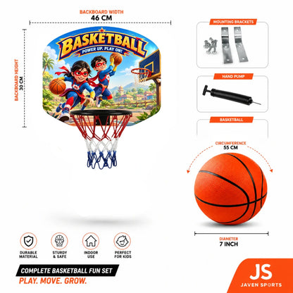 Superhero Basketball Hoop Set for Kids