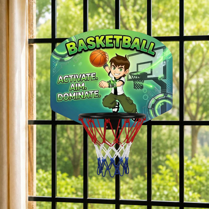 Basketball Activate Aim Dominate Mini Hoop for Kids | Indoor Over-the-Door Basketball Set