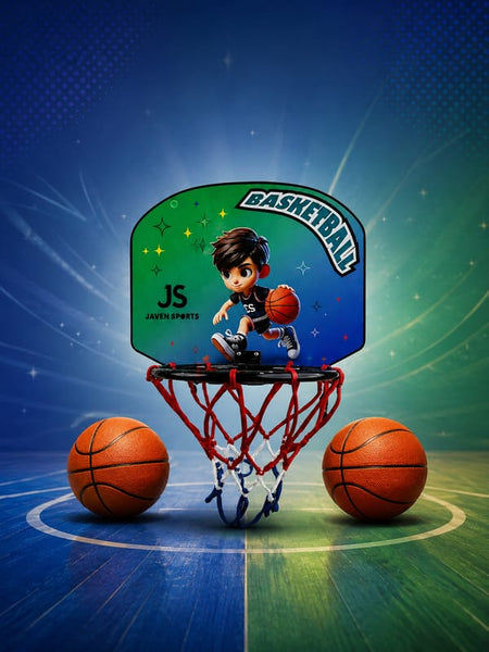 Javen Sports Kids Indoor Basketball Hoop Set – Includes Wall Mounted Backboard & 2 Balls